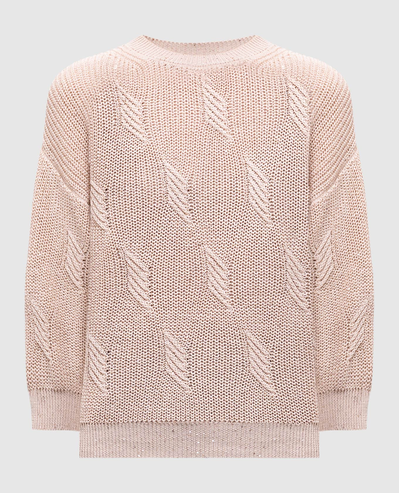 

Beige sweater with sequin pattern Peserico