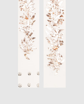 Vionnet White silk belt with appliqué ACVAE13007T1003