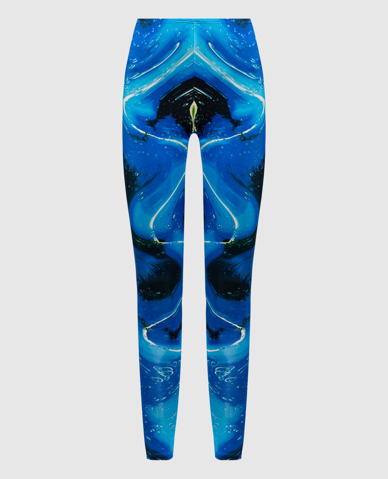 

Blue printed leggings Basso&Brooke, Синий