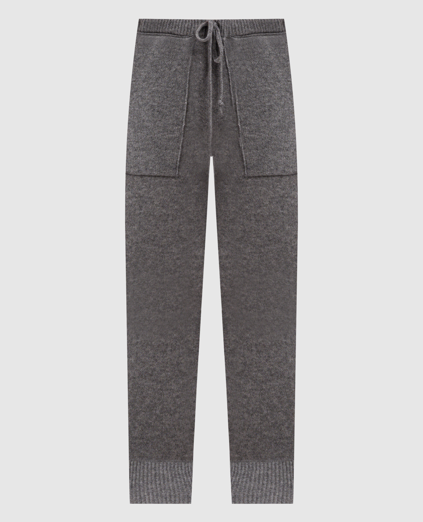 

Gray sweatpants made of cashmere Enrico Mandelli, Серый