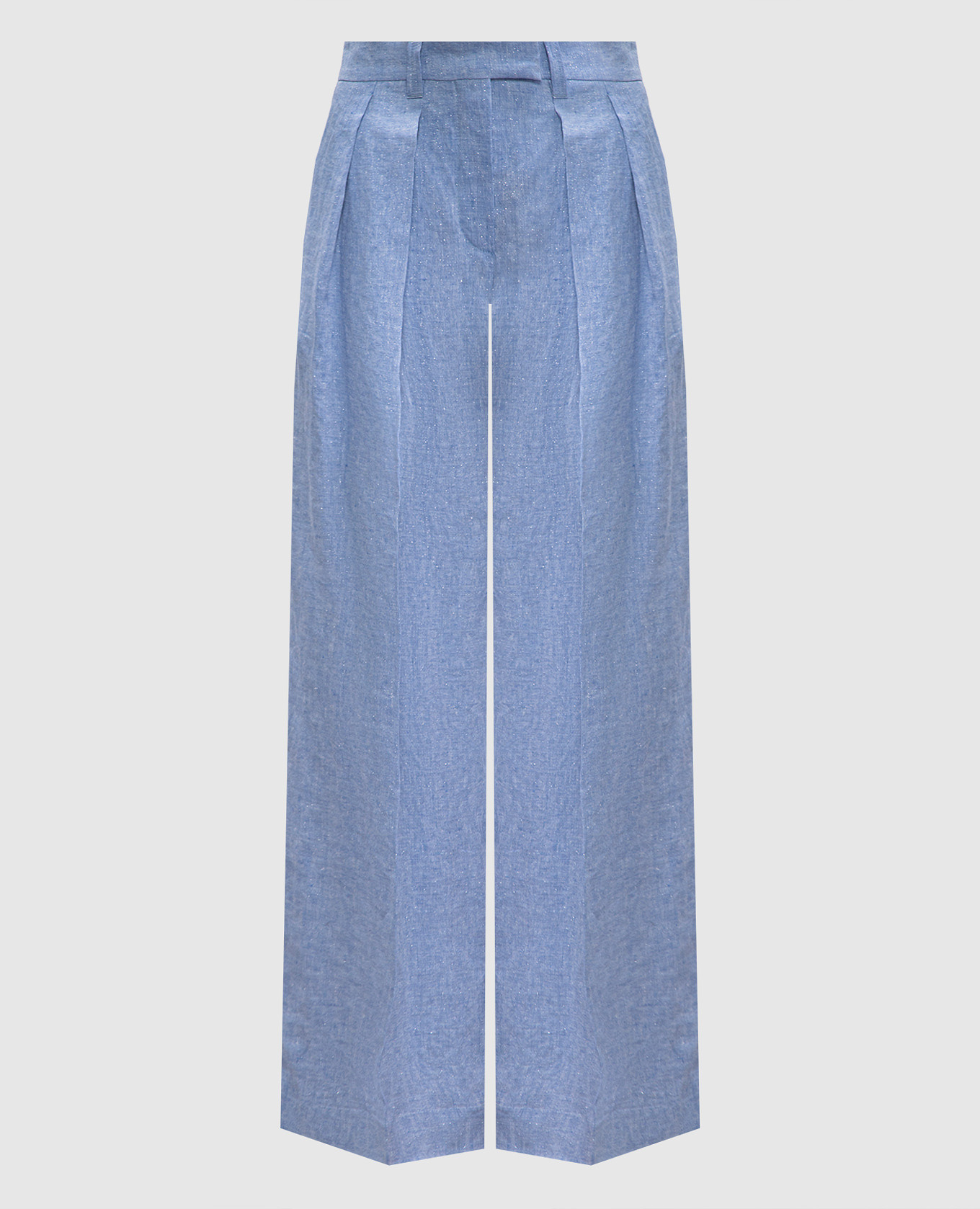

Blue linen pants with lurex Brunello Cucinelli, Light blue
