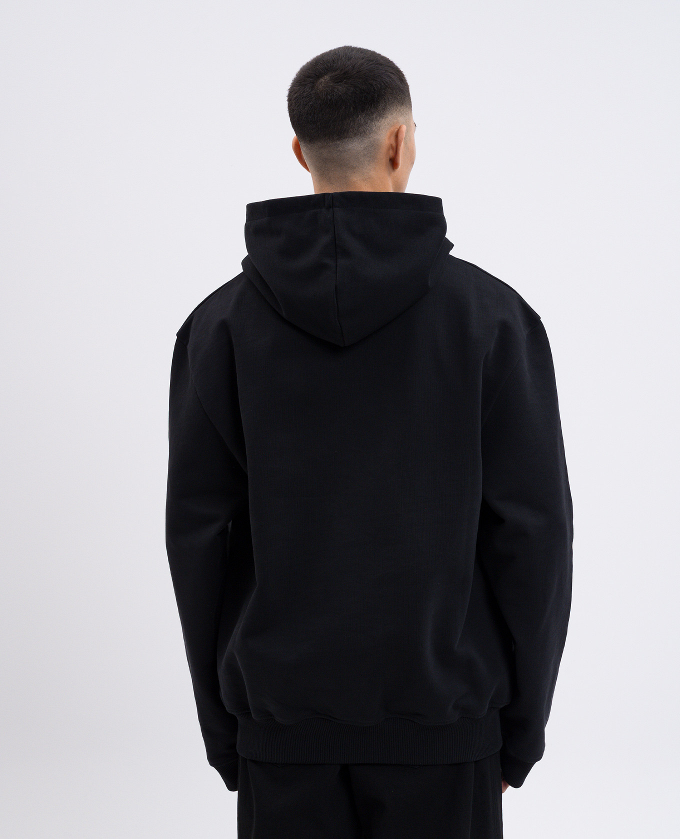 

Fulgens black hoodie with logo print Heliot Emil