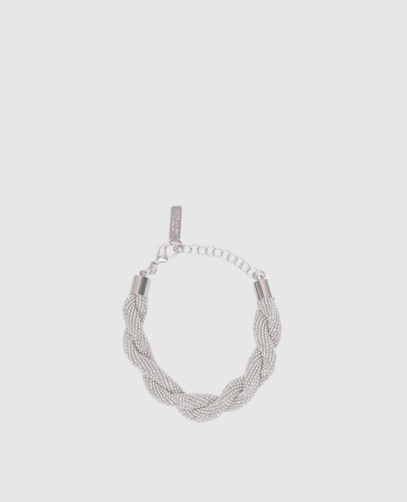 

Silver bracelet with monil chain Peserico