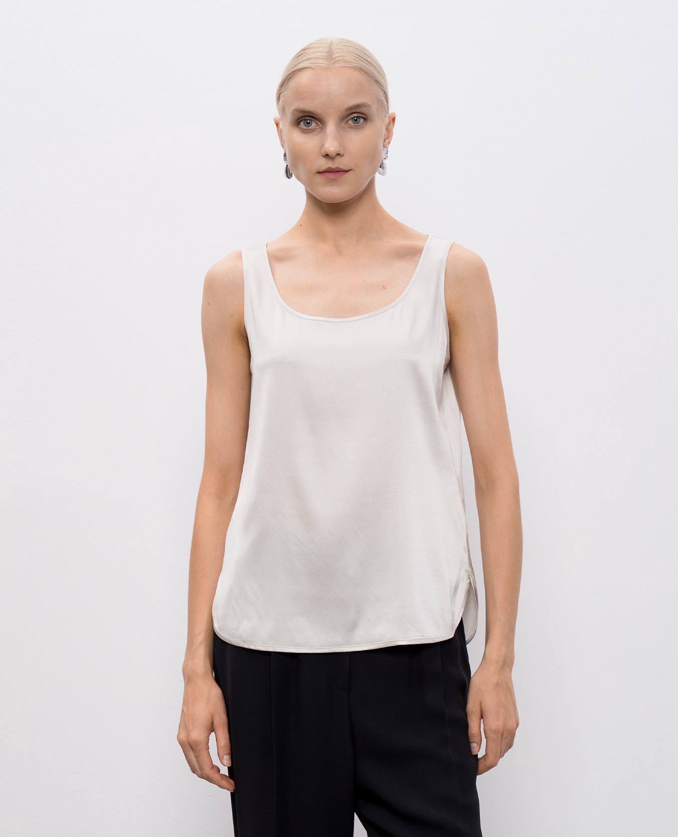

Beige PAN silk top Max Mara