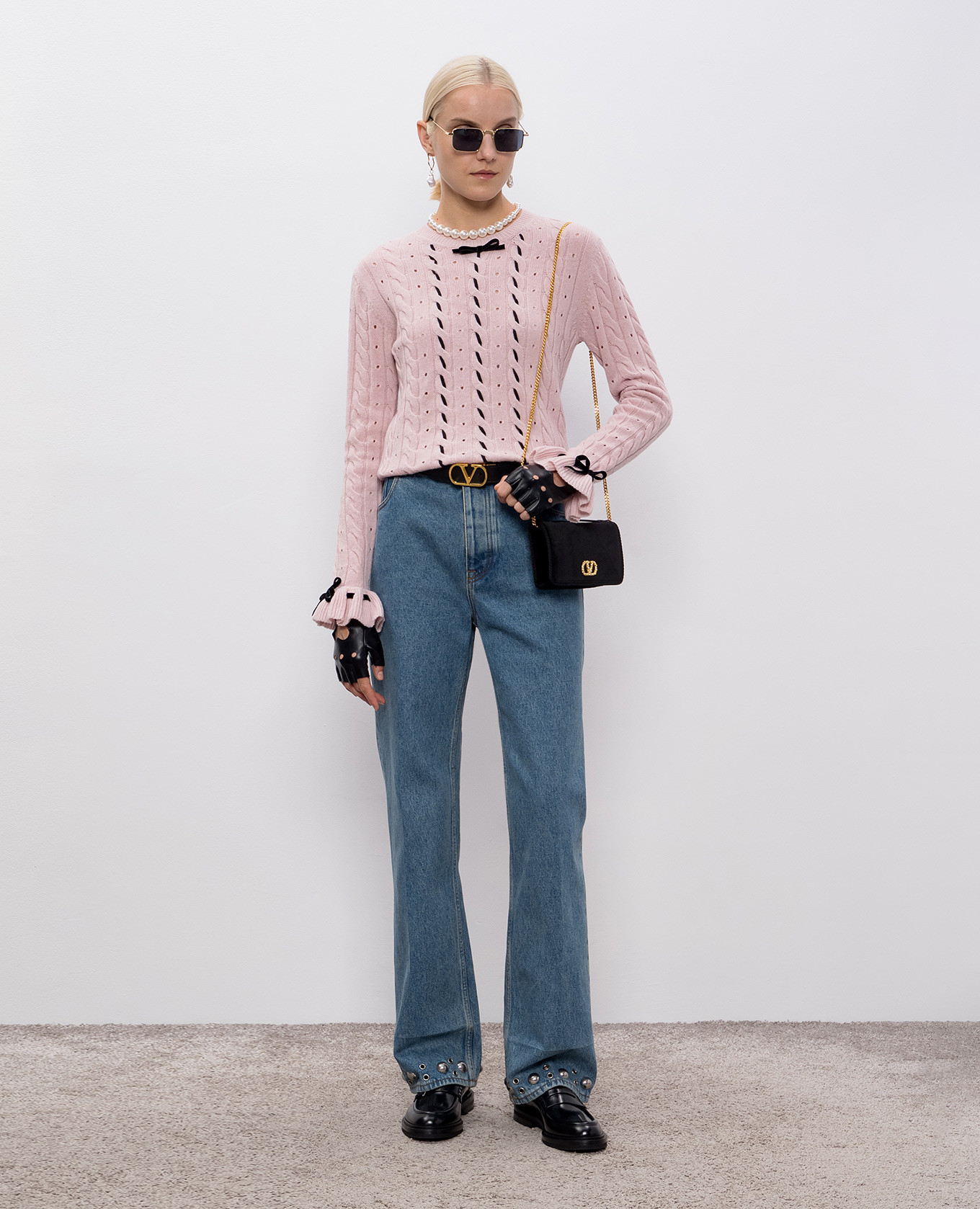 

Pink wool jumper Valentino