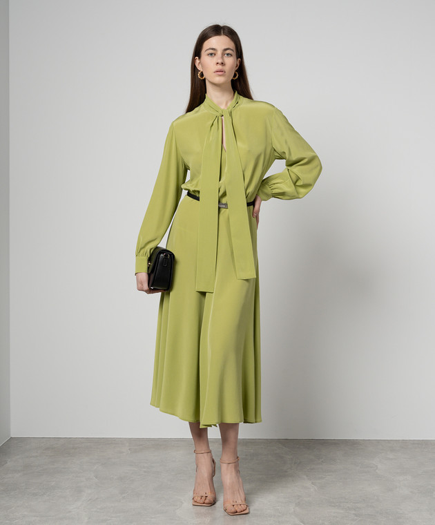 Max Mara - Green dress REVERE made of silk REVERE - shop with Ireland  delivery at Symbol