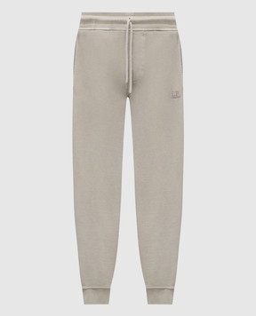 C.P. Company Khaki joggers with logo MSP720B006372R
