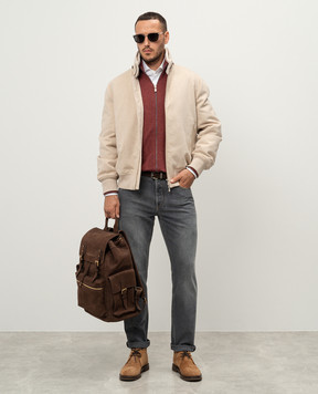 Brunello Cucinelli Beige cashmere jacket MM4006889