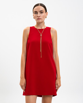 Twinset Red mini dress with chain 252TP2302