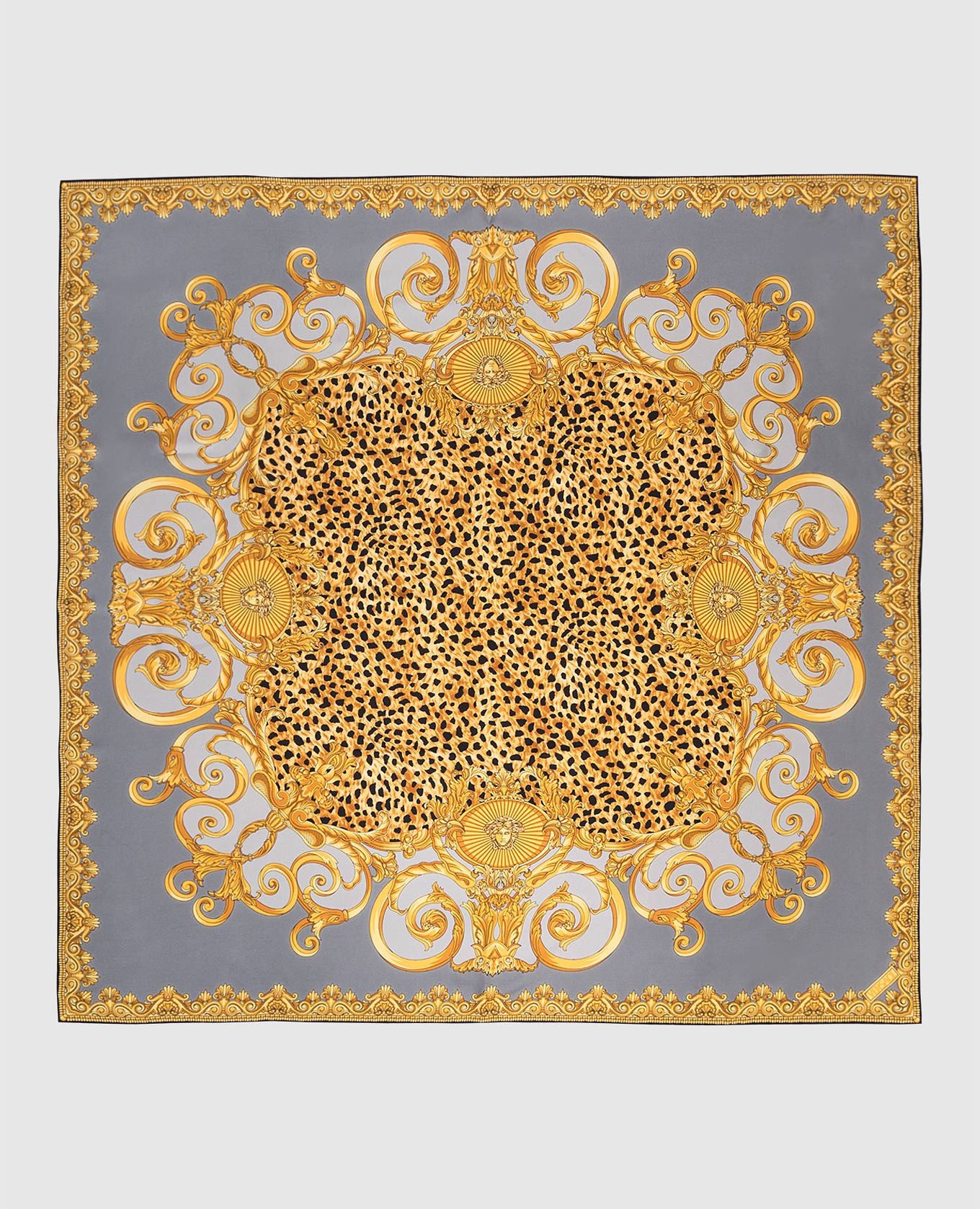 Printed silk scarf Versace