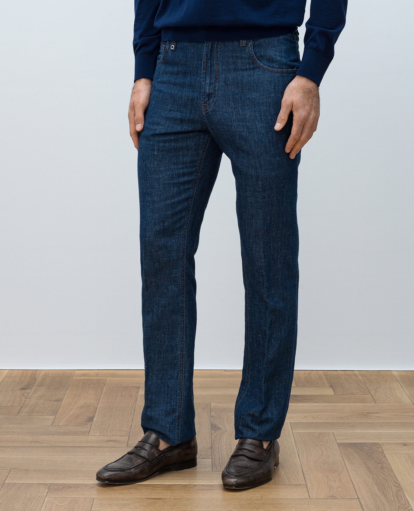 

Blue linen pants Stefano Ricci