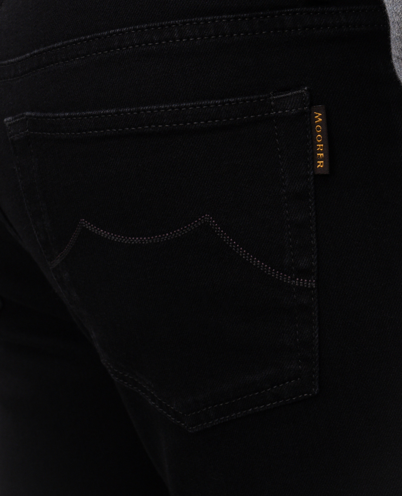 

Black PAVEL jeans with logo patch MooRER