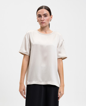 LISA YANG Beige silk top 2025204