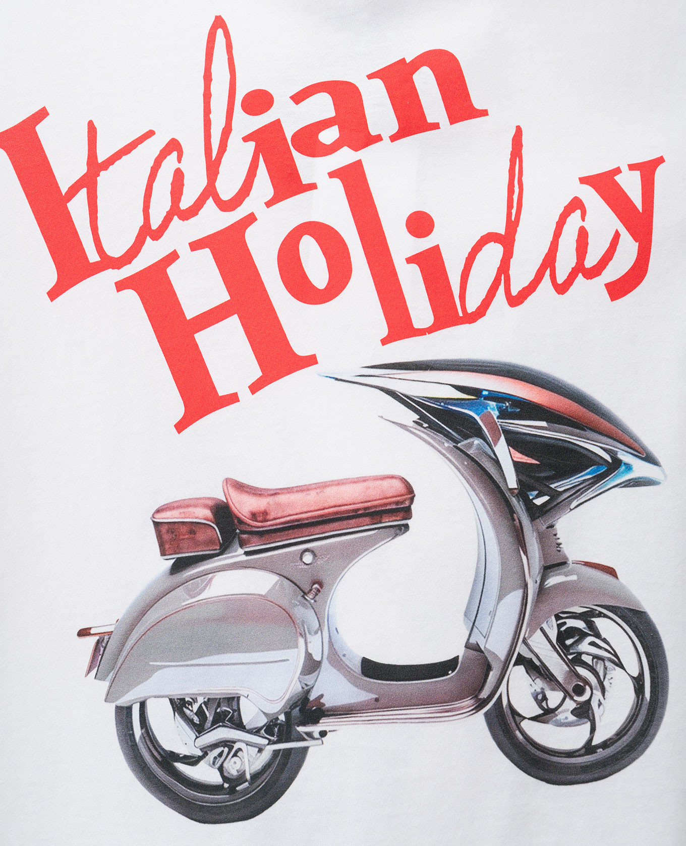 

White T-shirt with Vespa print Dolce&Gabbana