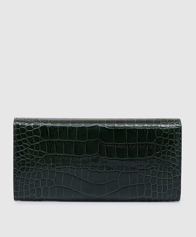 Tom Ford - Green leather wallet WHITNEY CONTINENTAL with