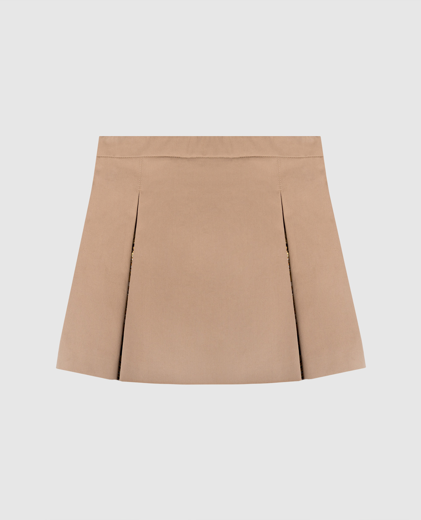 

Children's beige pleated skirt Barocco Foulard Versace