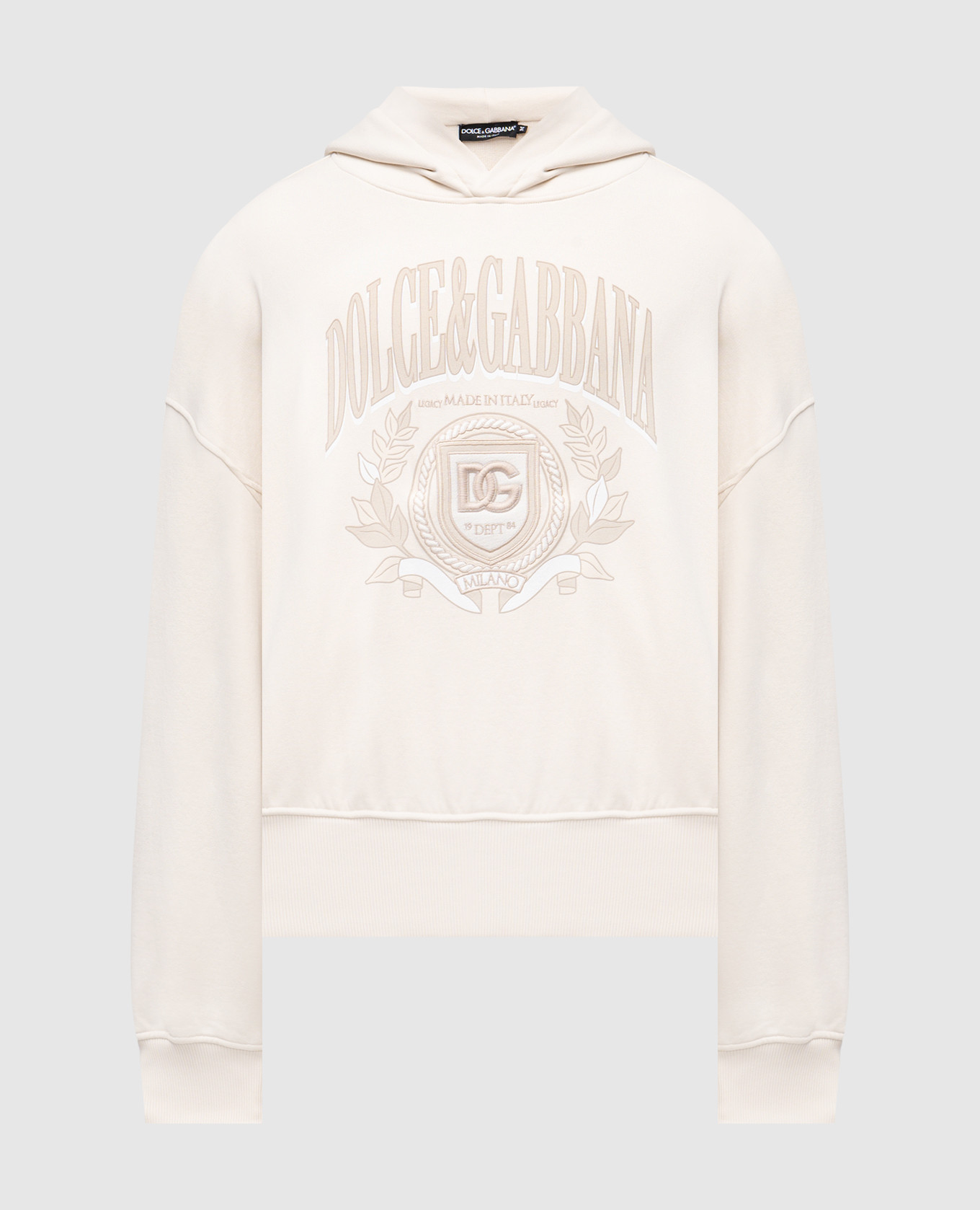 

Beige hoodie with logo print Dolce&Gabbana