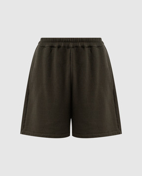 The Row Green Gana cashmere shorts 8926K628