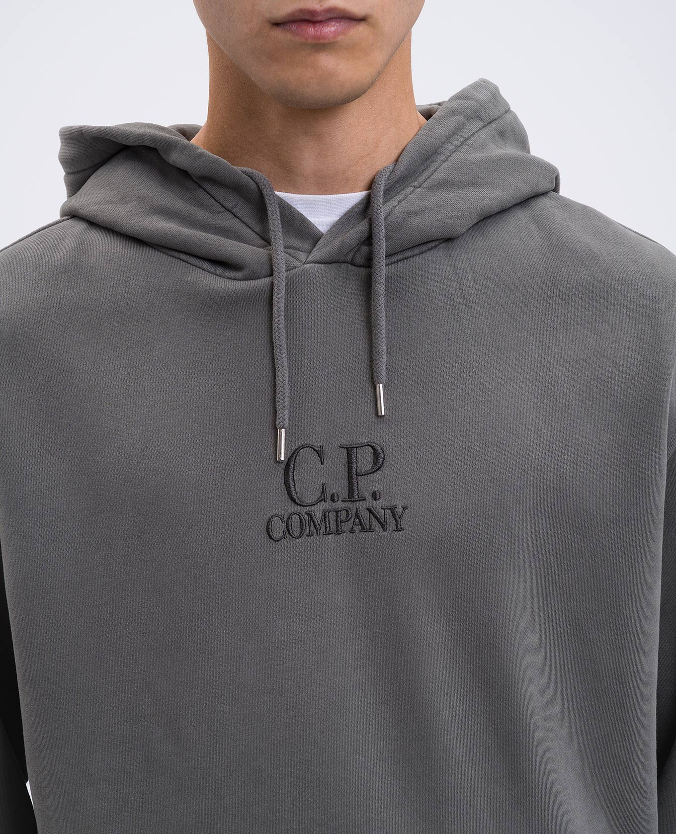 

Green hoodie with logo C.P. Company