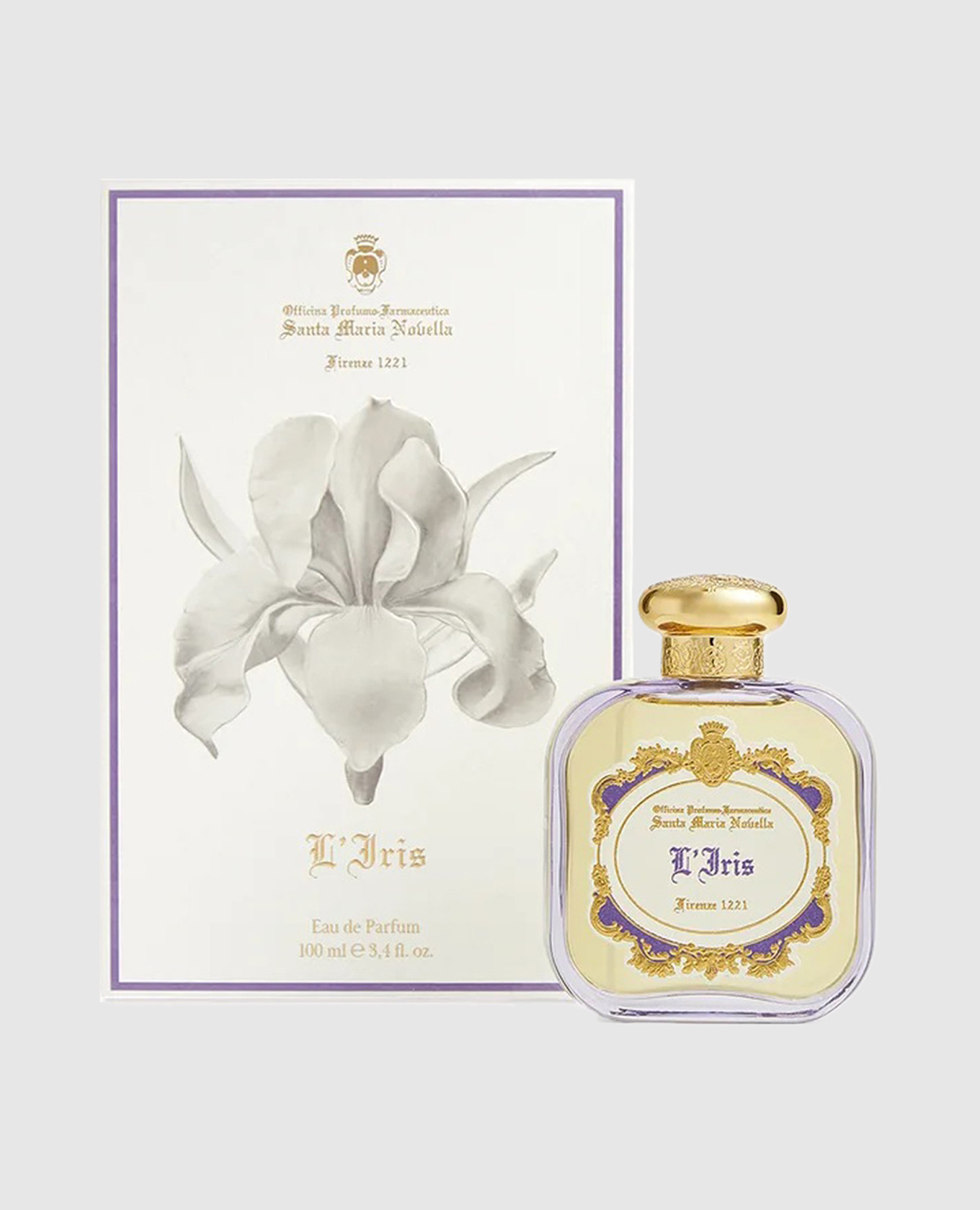 Eau de parfum l'iris 100 ml santa maria novella