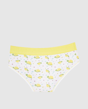 RiminiVeste Jadea children's white panties in a print with seashells 456
