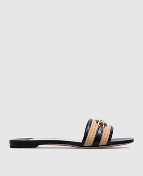 Tom Ford Black leather flip-flops WITNEY W3523TRA004G