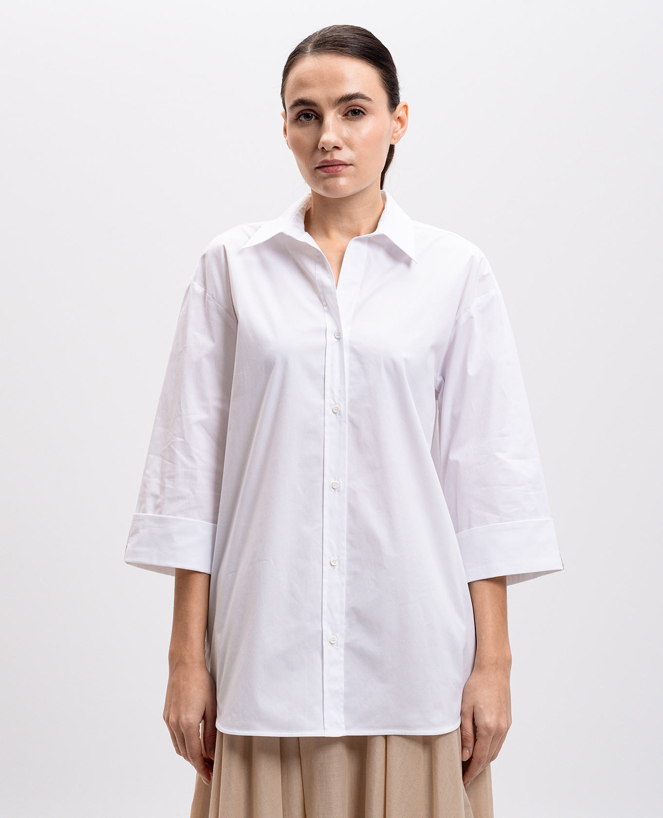 

White shirt with lapels Peserico