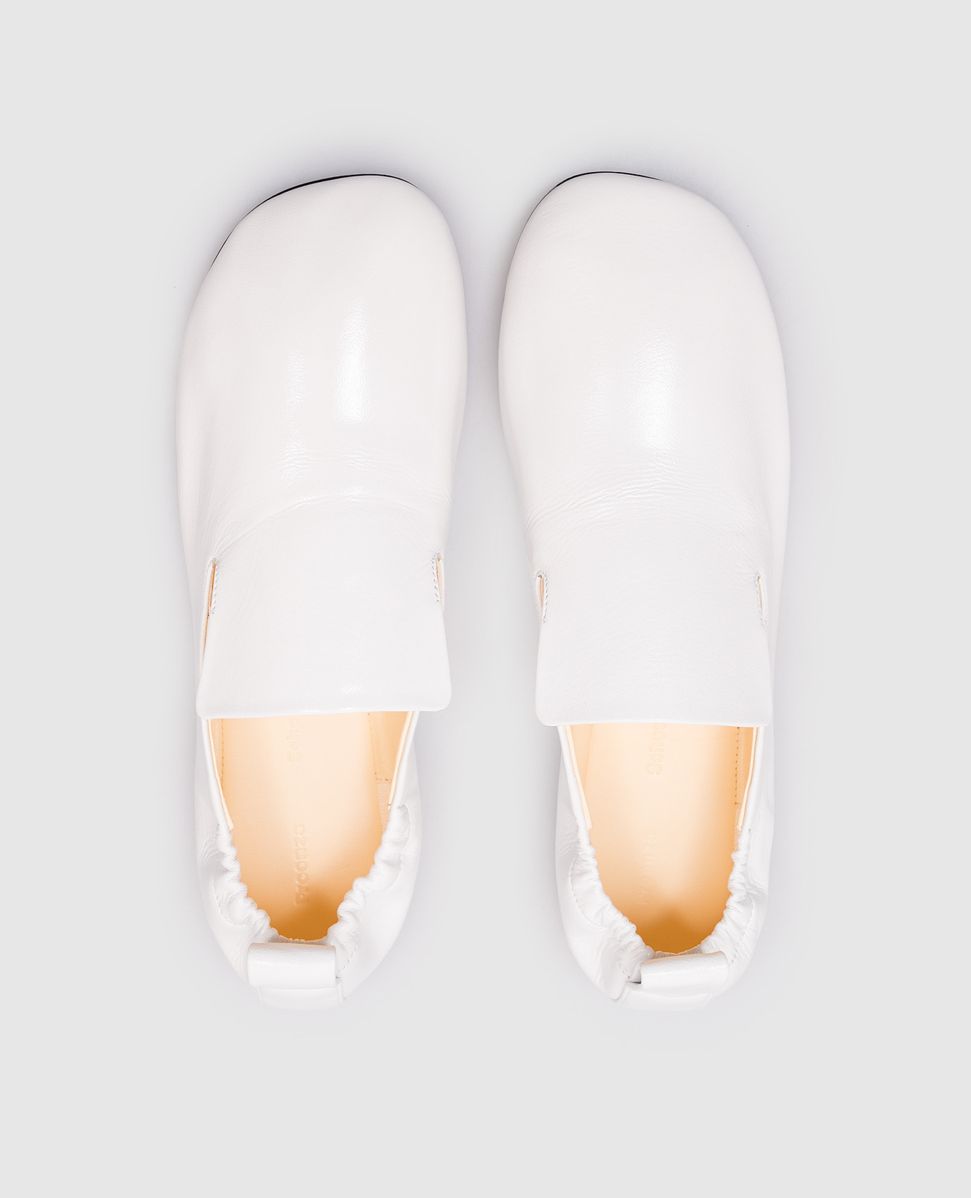 

White leather glossy ballet flats PROENZA SCHOULER