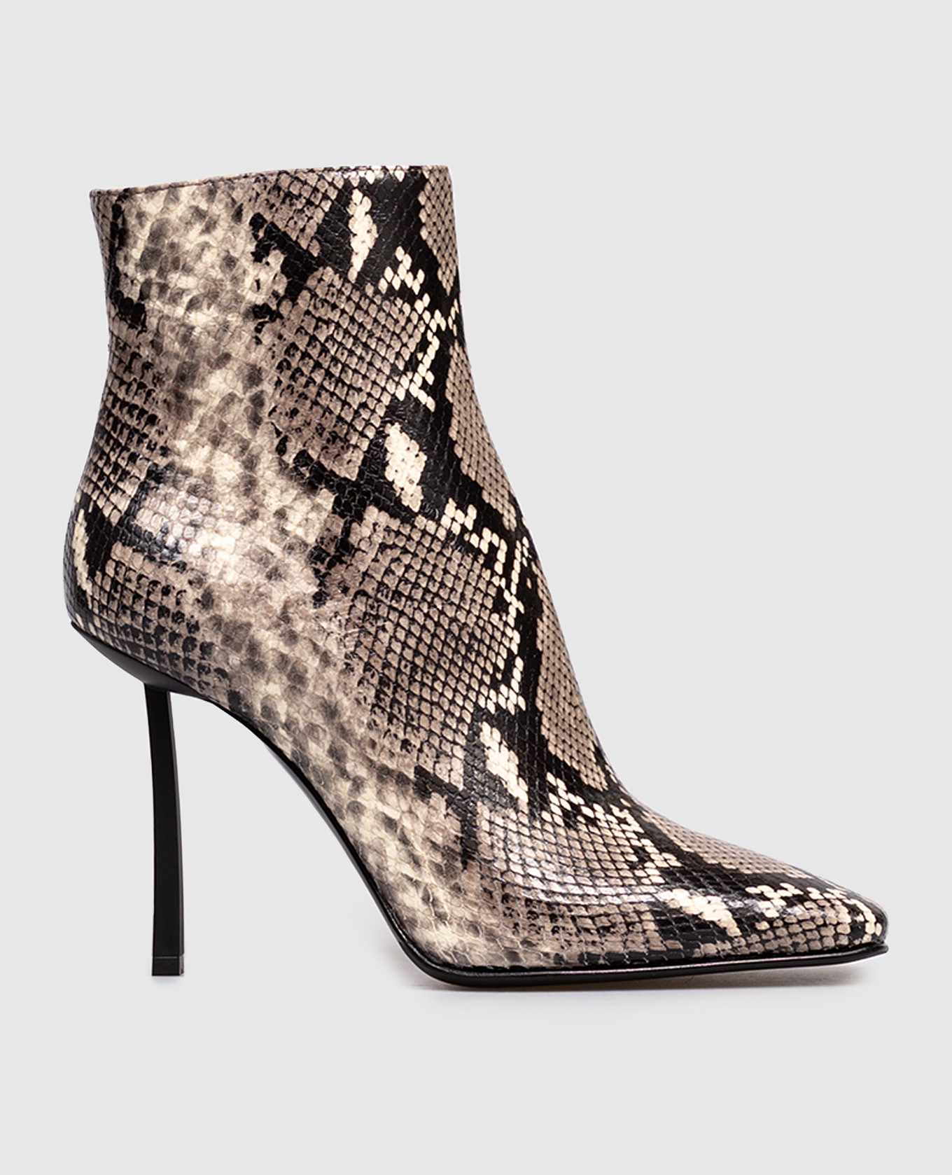 

Vittoria leather ankle boots with reptile print Le Silla, Grey