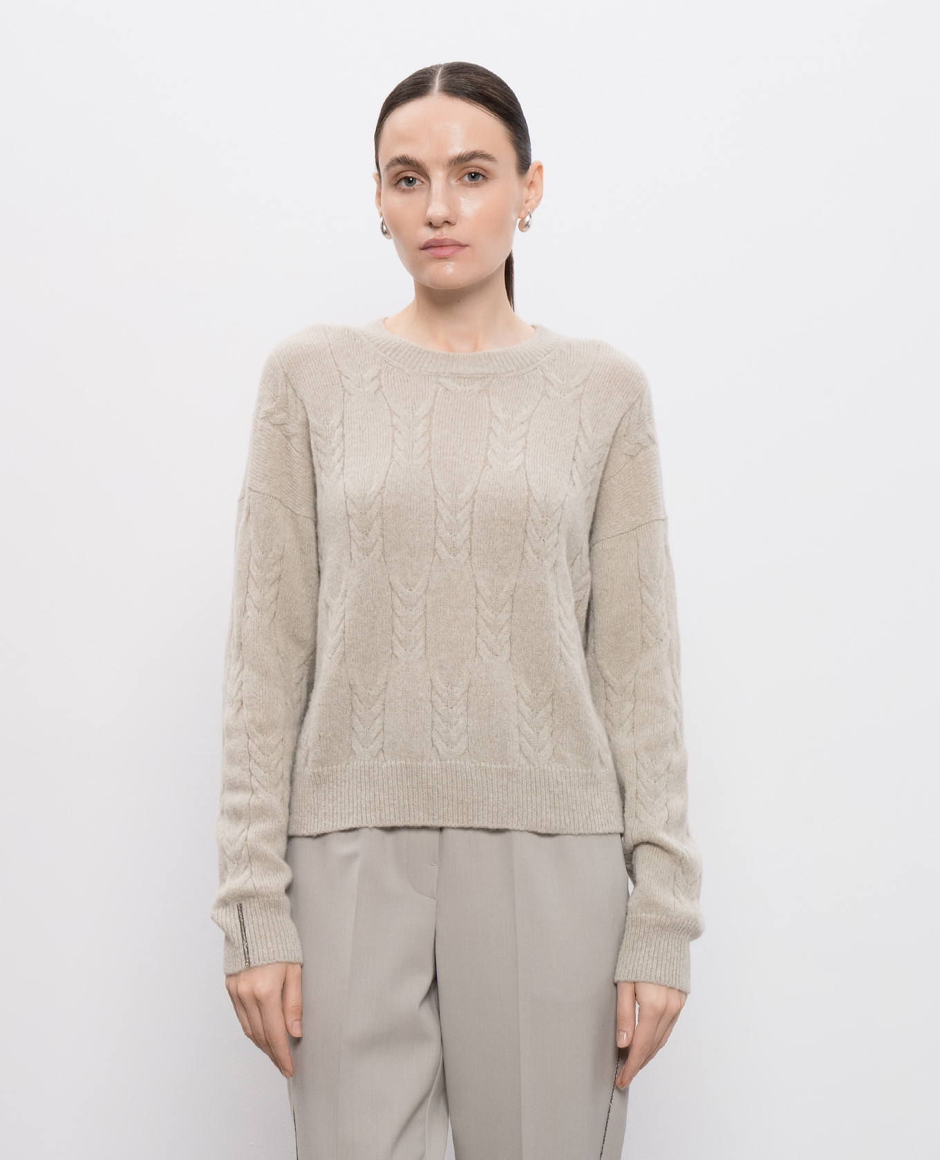 

Beige sweater with wool Peserico