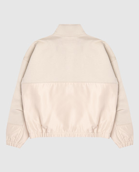 Dolce&Gabbana Children's khaki sports jacket with DG logo monogram L4JWMIG7PIT812+