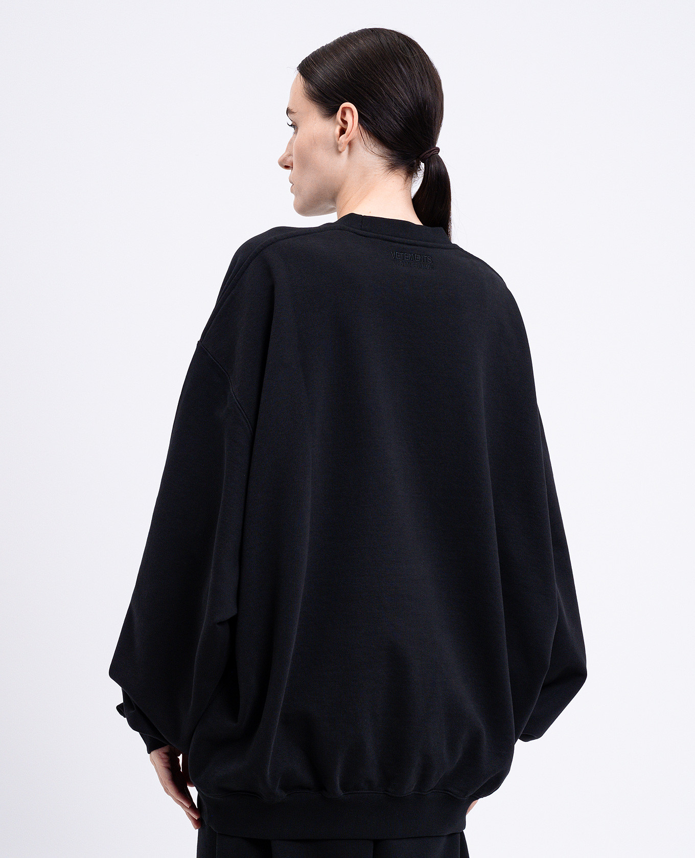 

Black sweatshirt with print Vetements