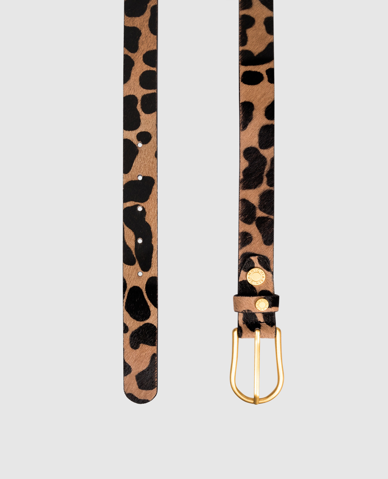 

Animal print leather belt Gianni Chiarini, Brown