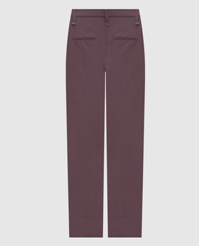 Brunello Cucinelli Purple pants with lapels M0F70P1365y