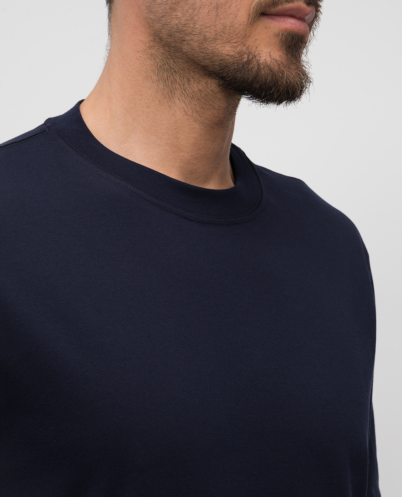 

Blue straight-cut T-shirt Brunello Cucinelli