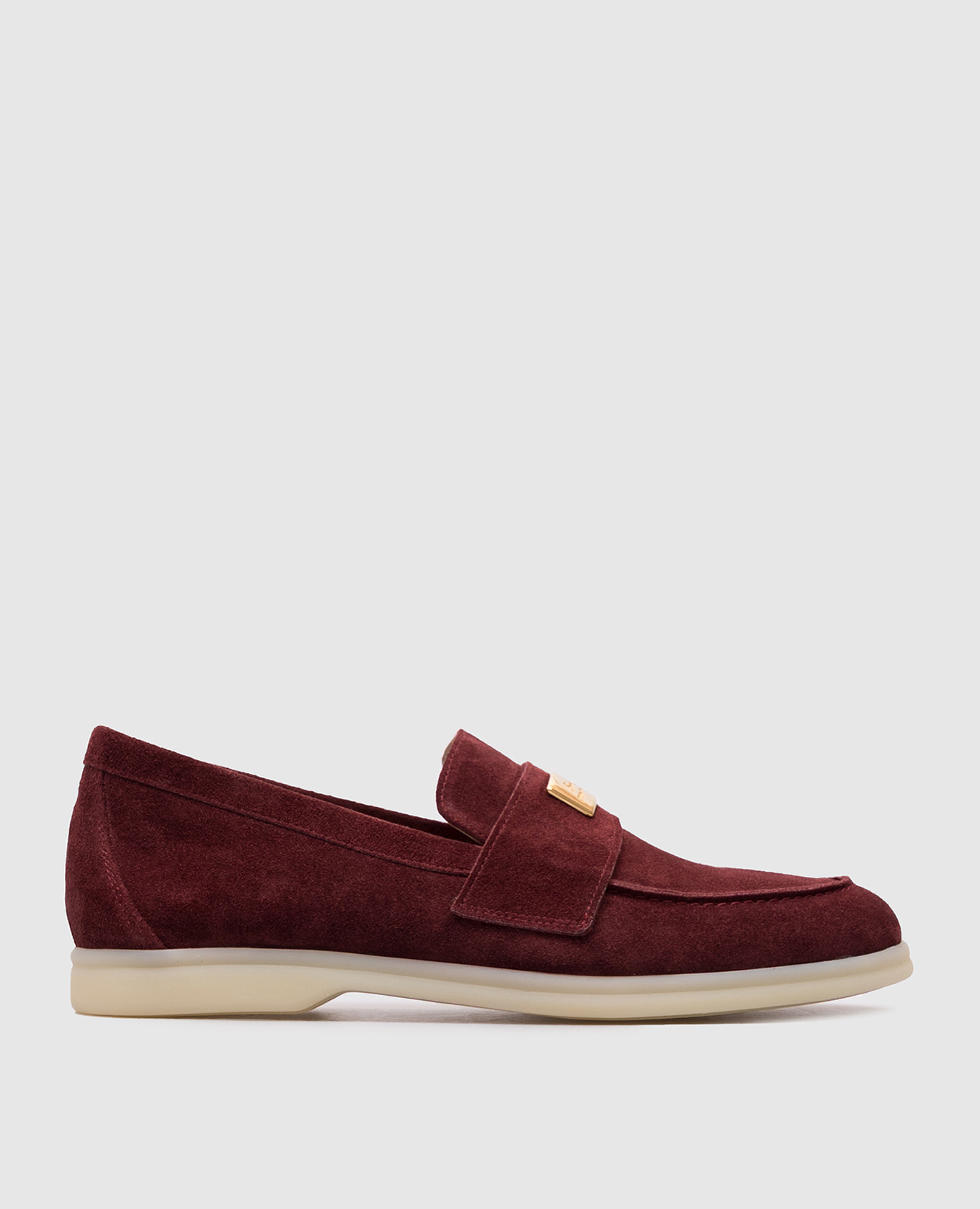 

Burgundy suede loafers Babe Pay Pls