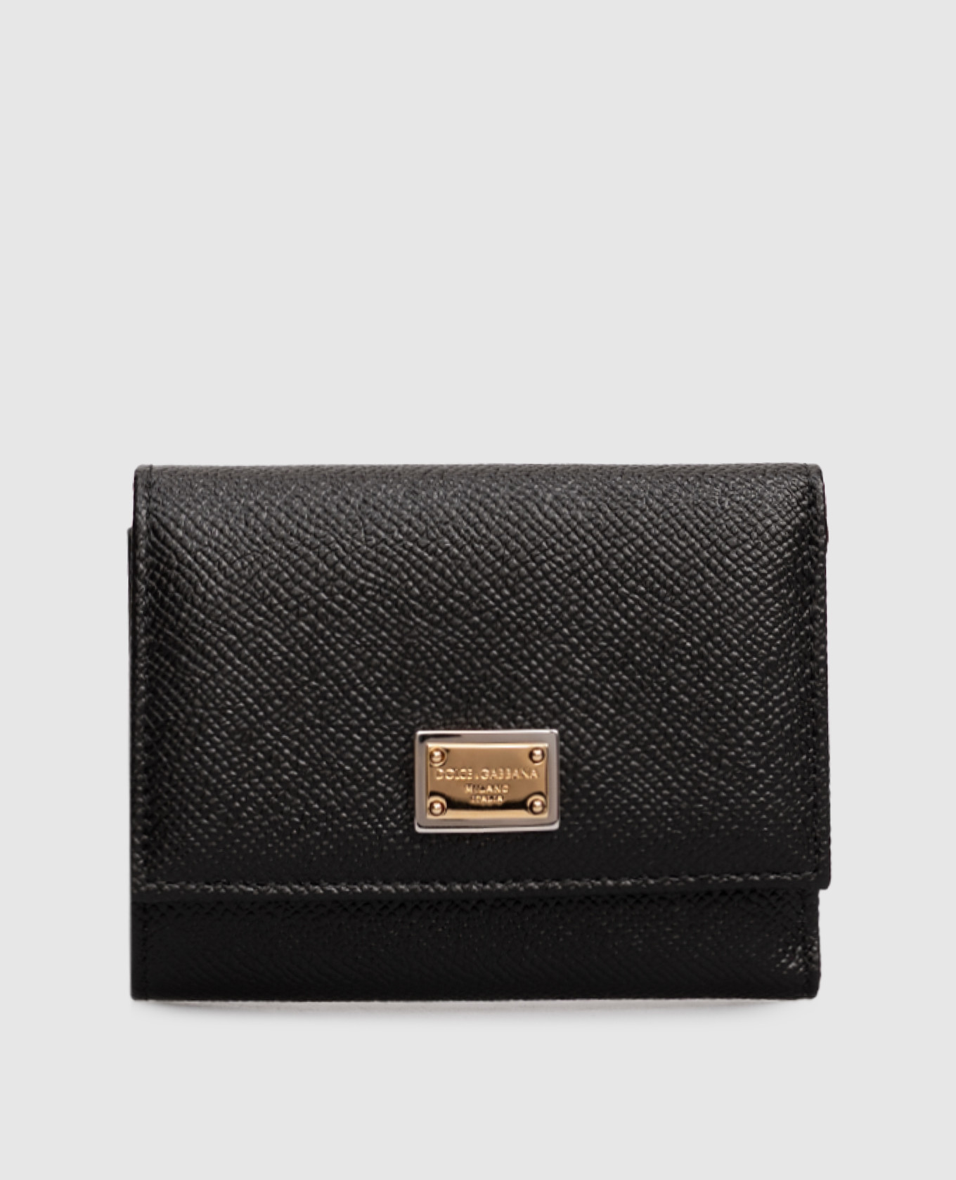 

Black leather wallet with logo Dolce&Gabbana
