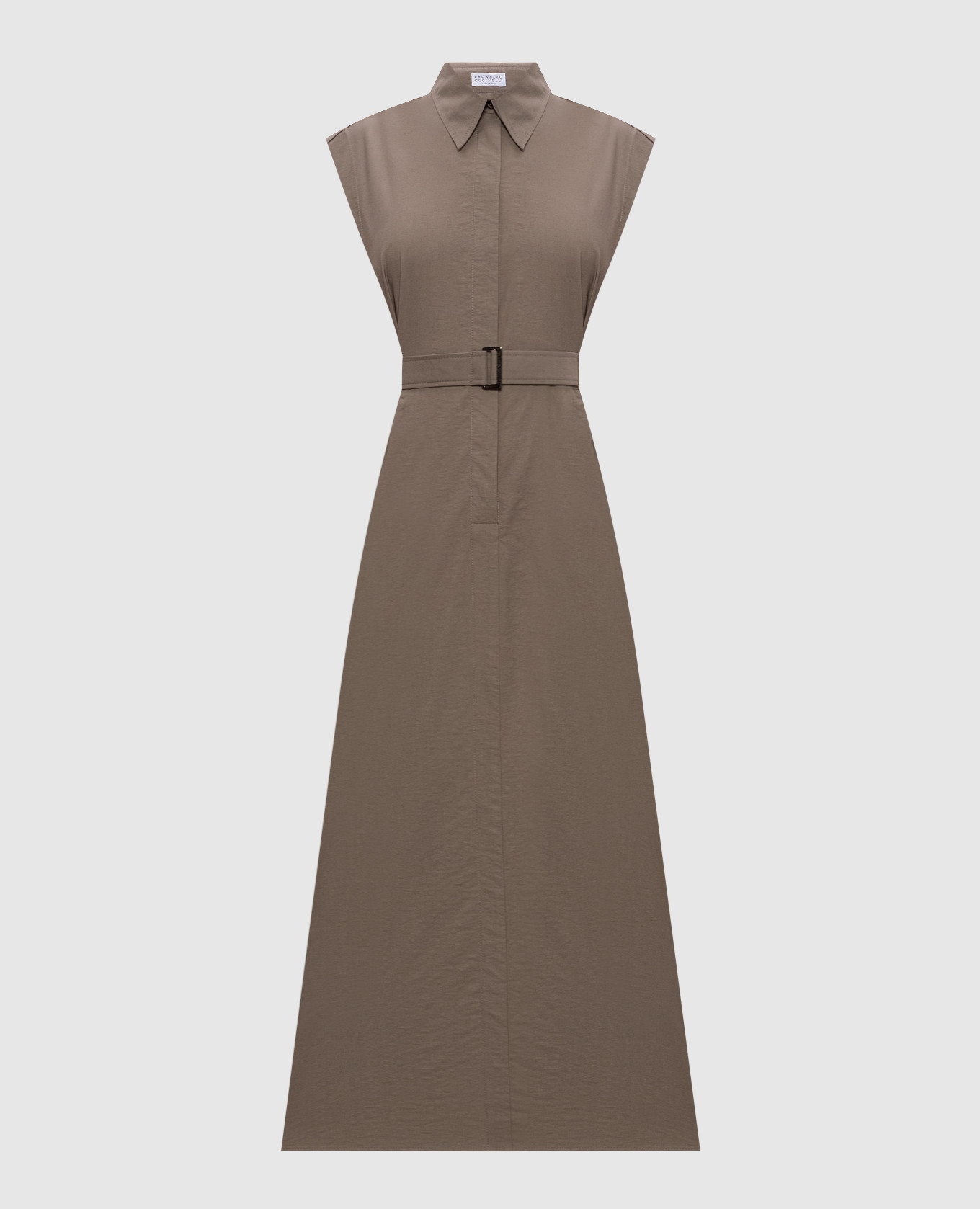 

Brown shirt dress with belt Brunello Cucinelli