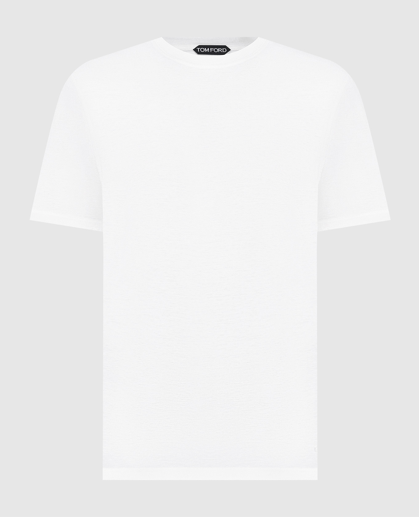 

White T-shirt with monogram logo Tom Ford