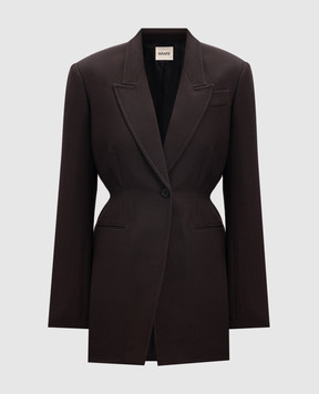 Khaite BECKETT khaki jacket 61424092W4092