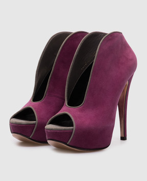 Gina Purple suede shoes 4965