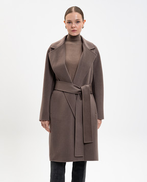 JOSEPH Costa brown wool and cashmere coat JF009395