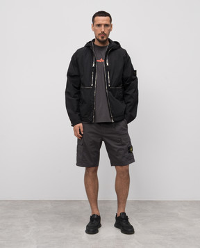 Stone Island Black transformer jacket WATRO-TC IN ECONYL K1S154100020S0020