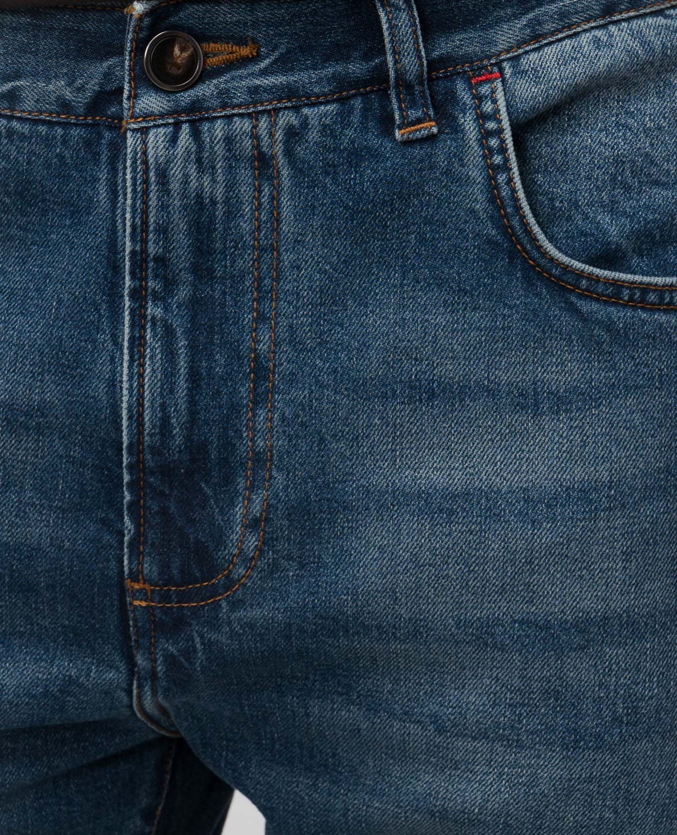 

Blue jeans with a worn effect ISAIA