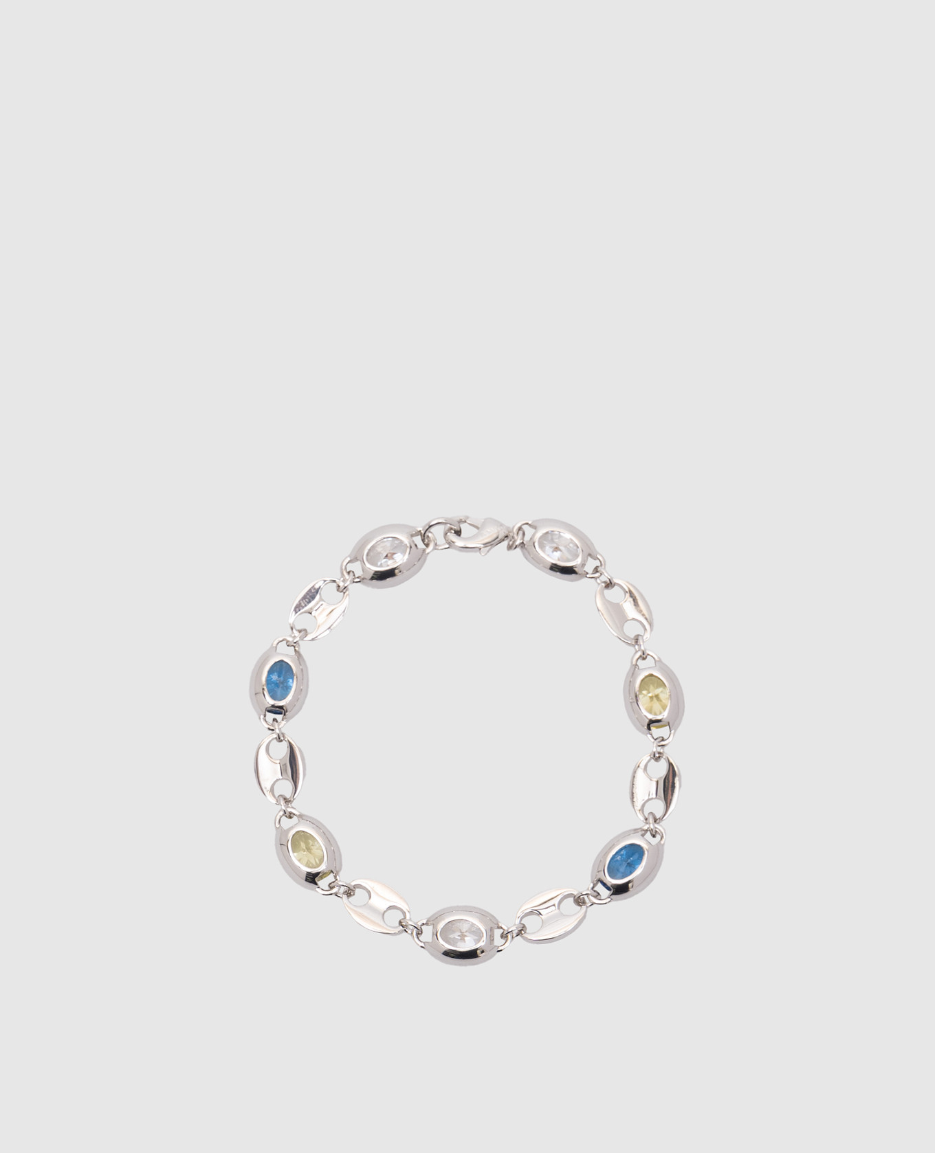 

Mixed Feelings silver chain bracelet with stones Darkai