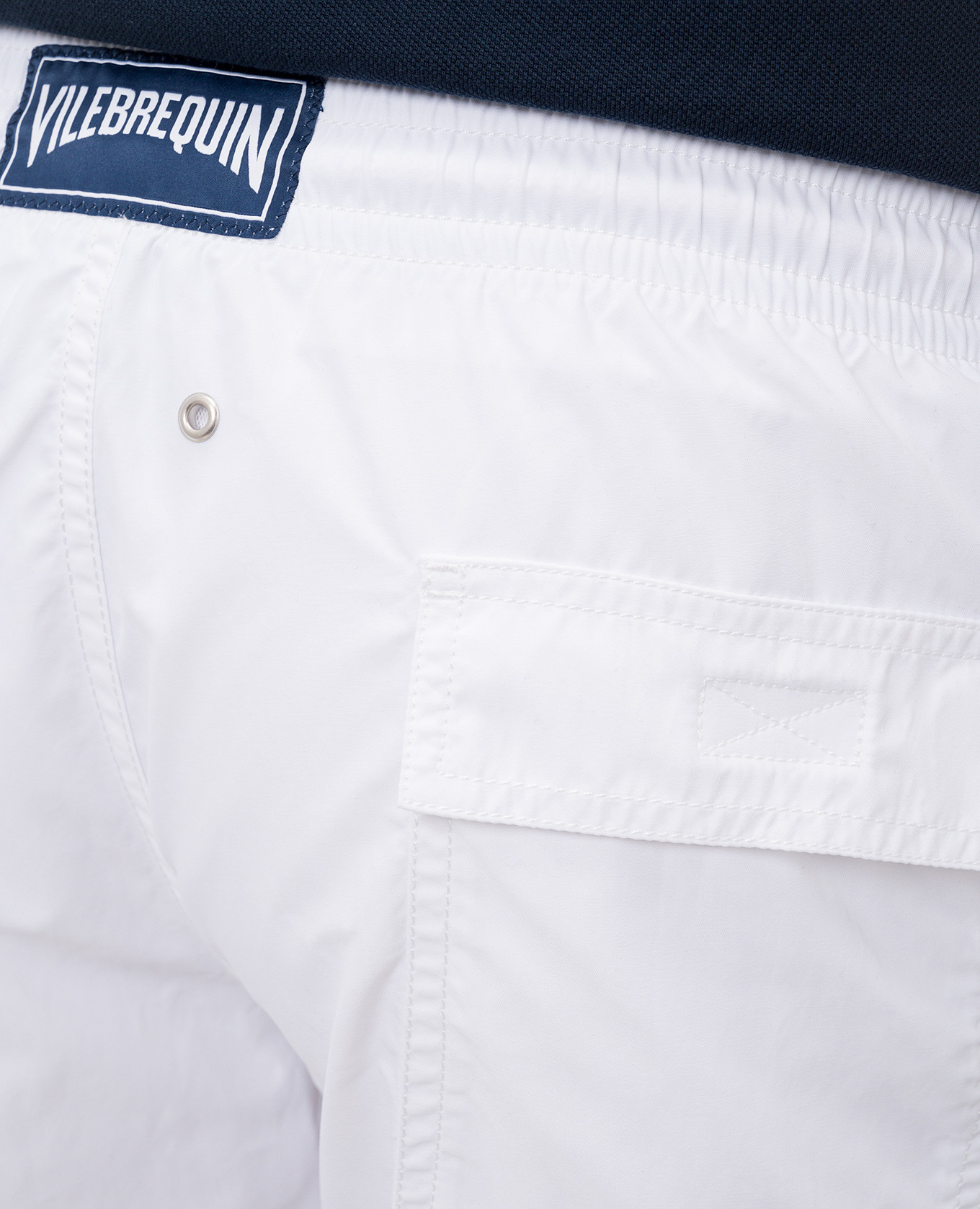 

White swim shorts with logo patch Vilebrequin