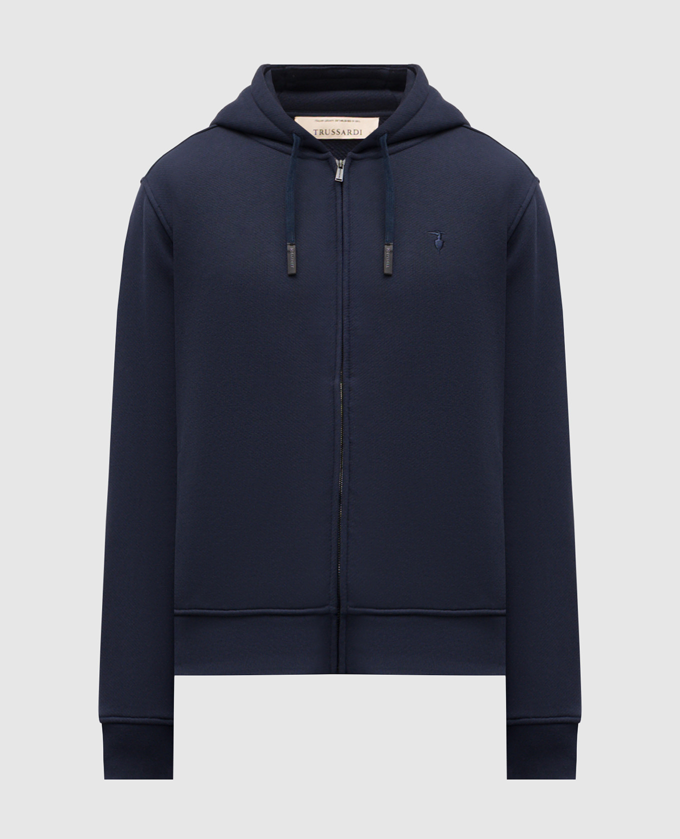 

Blue sports jacket with embroidered emblem Trussardi