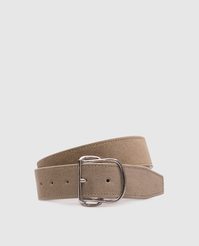 Toteme Beige suede belt 252WAM0046LE0027