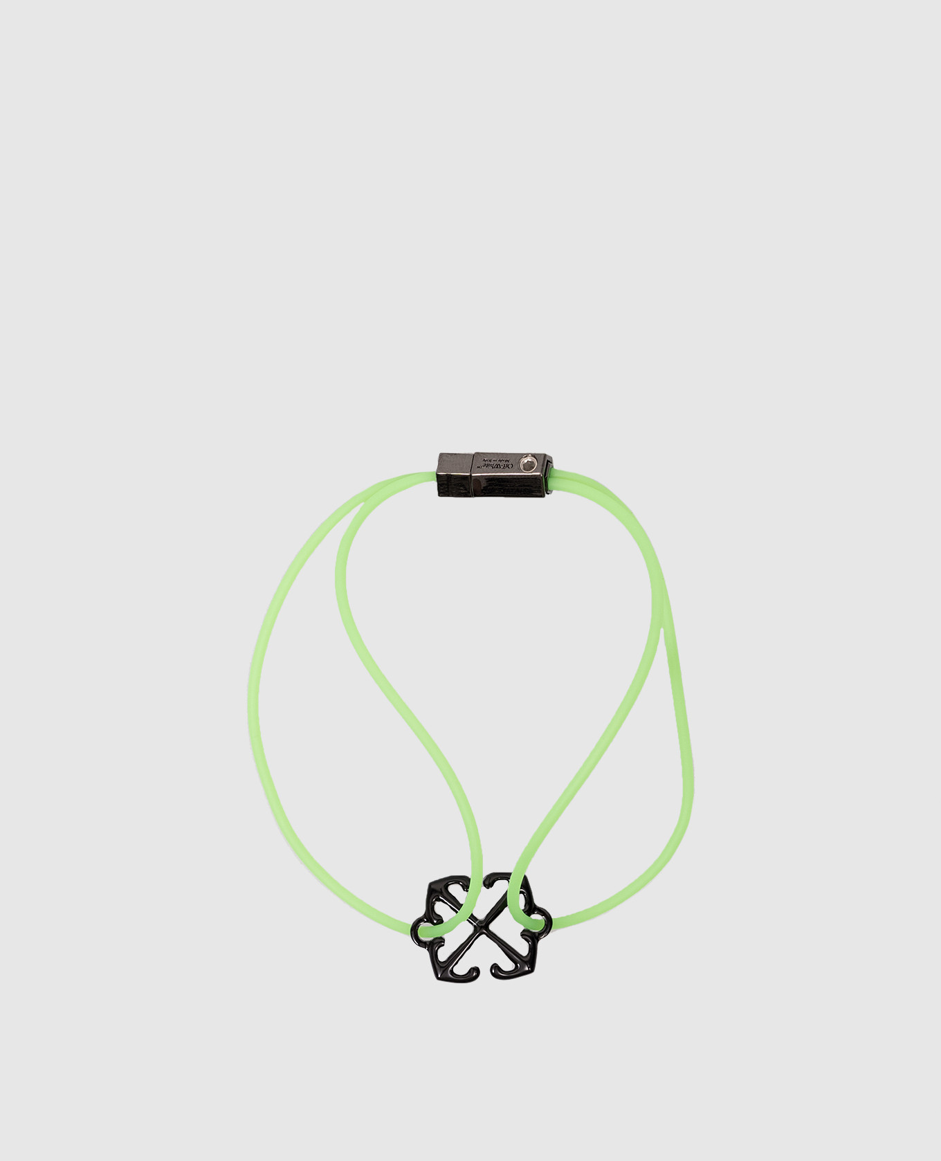 

Green bracelet with Arrow logo emblem Off-White