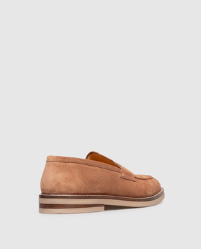 Brunello Cucinelli Brown suede loafers MZUPEAT709